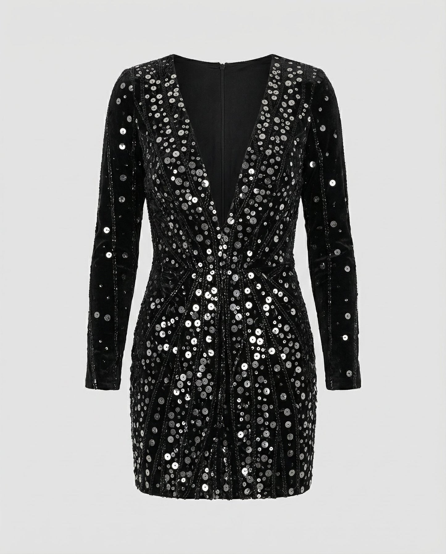 Damen Paillettenkleid Gold