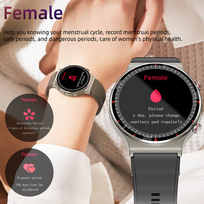 Medizinische Smartwatch EKG 512Hz Biosensor SpO2 Herzfrequenz IP67