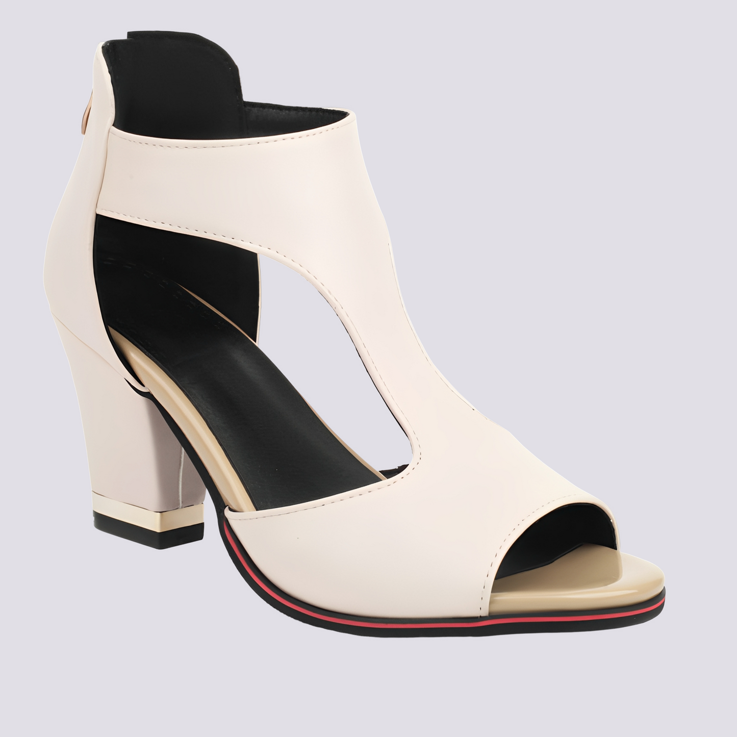 Damen Sandaletten Reißverschluss Elegantes Design