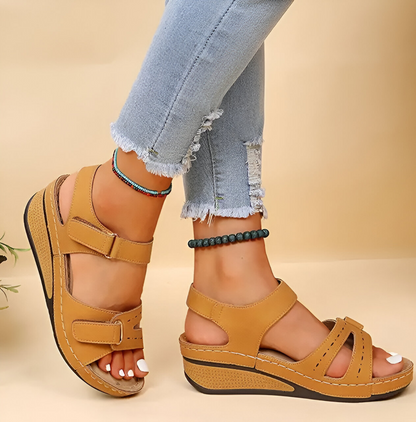 Norvielle Damen Keilsandalen Weich