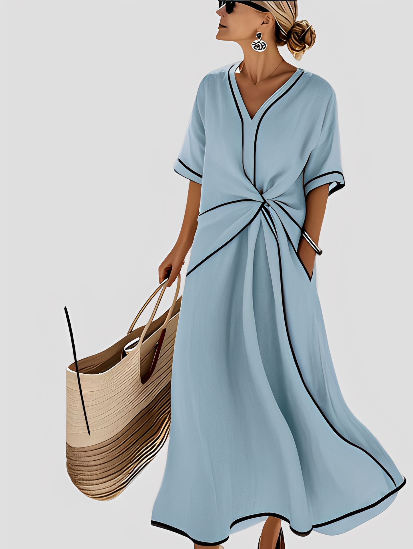 Damen Maxikleid Lässig Elegant Lang - Norvielle