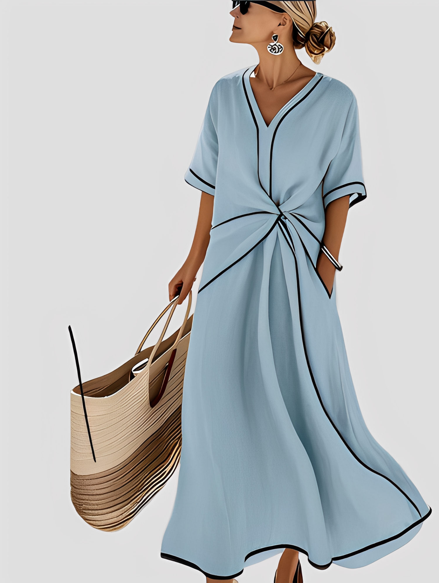 Damen Maxikleid Lässig Elegant Lang - Norvielle
