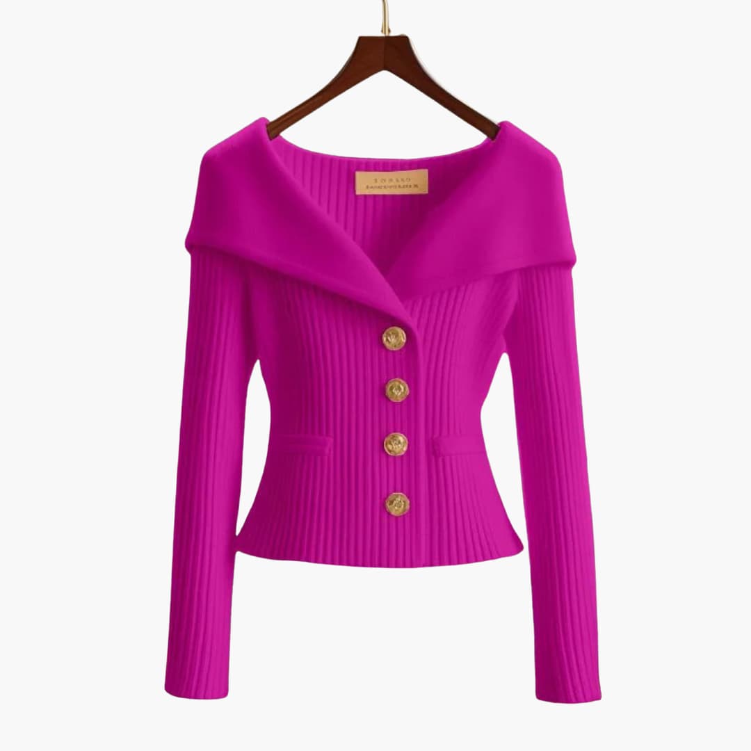 Kenny Herren Cardigan Gerippt Knopfverschluss
