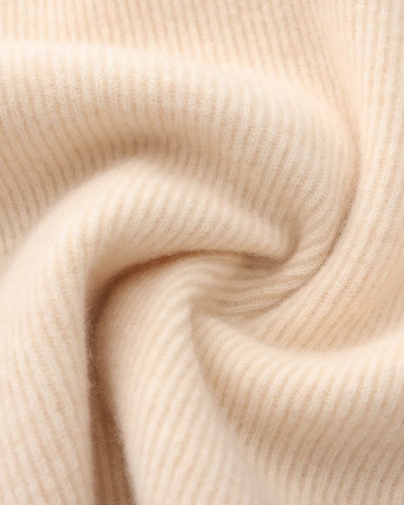 Herren Kaschmir Strickjacke Rippenstrick Reißverschluss