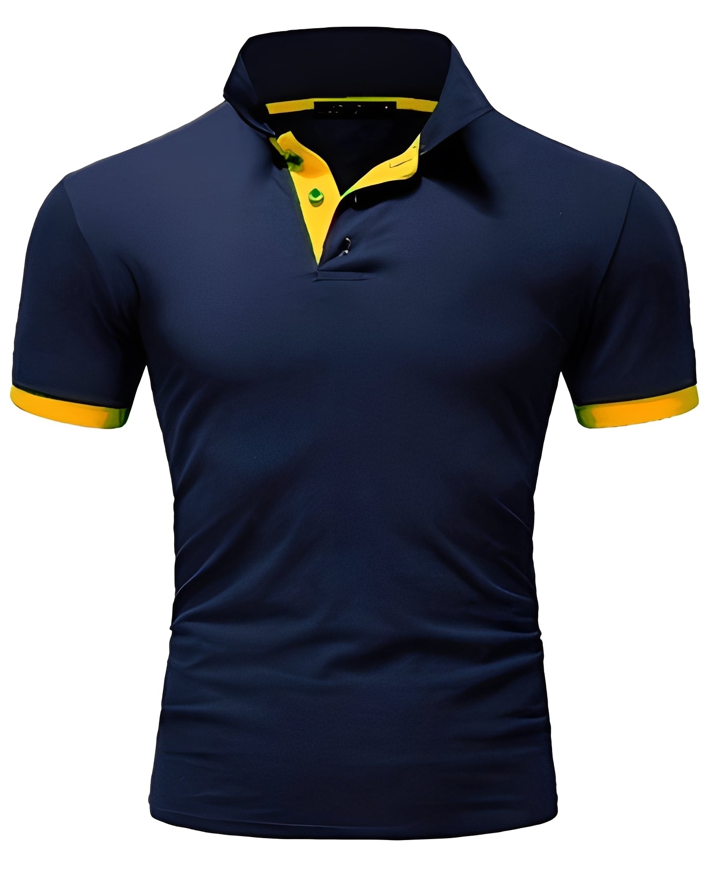 Herren Poloshirt Stilvoll Baumwolle Weiß