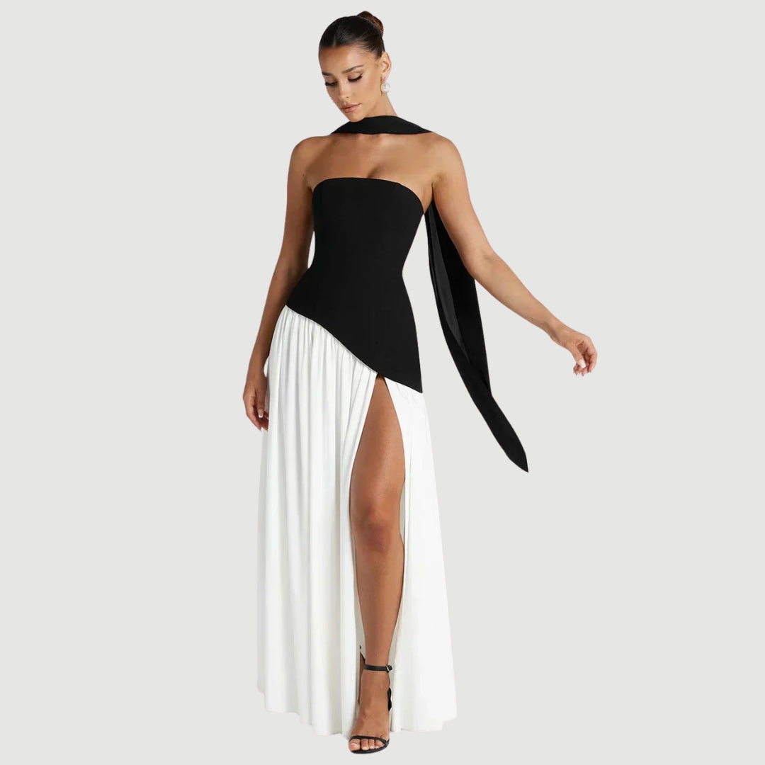 Damen Asymmetrisches Maxikleid für Hochzeitsgäste