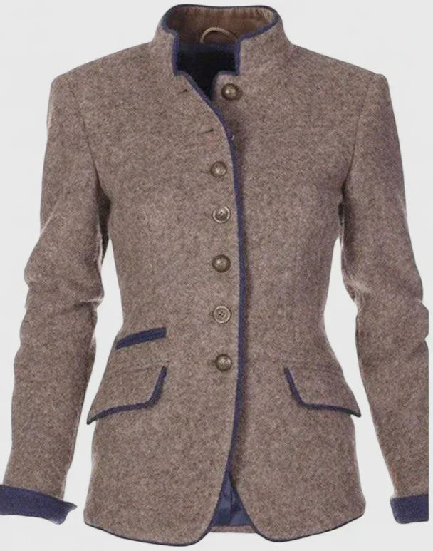 Damen Formeller Cardigan mit Knöpfen Anthrazit