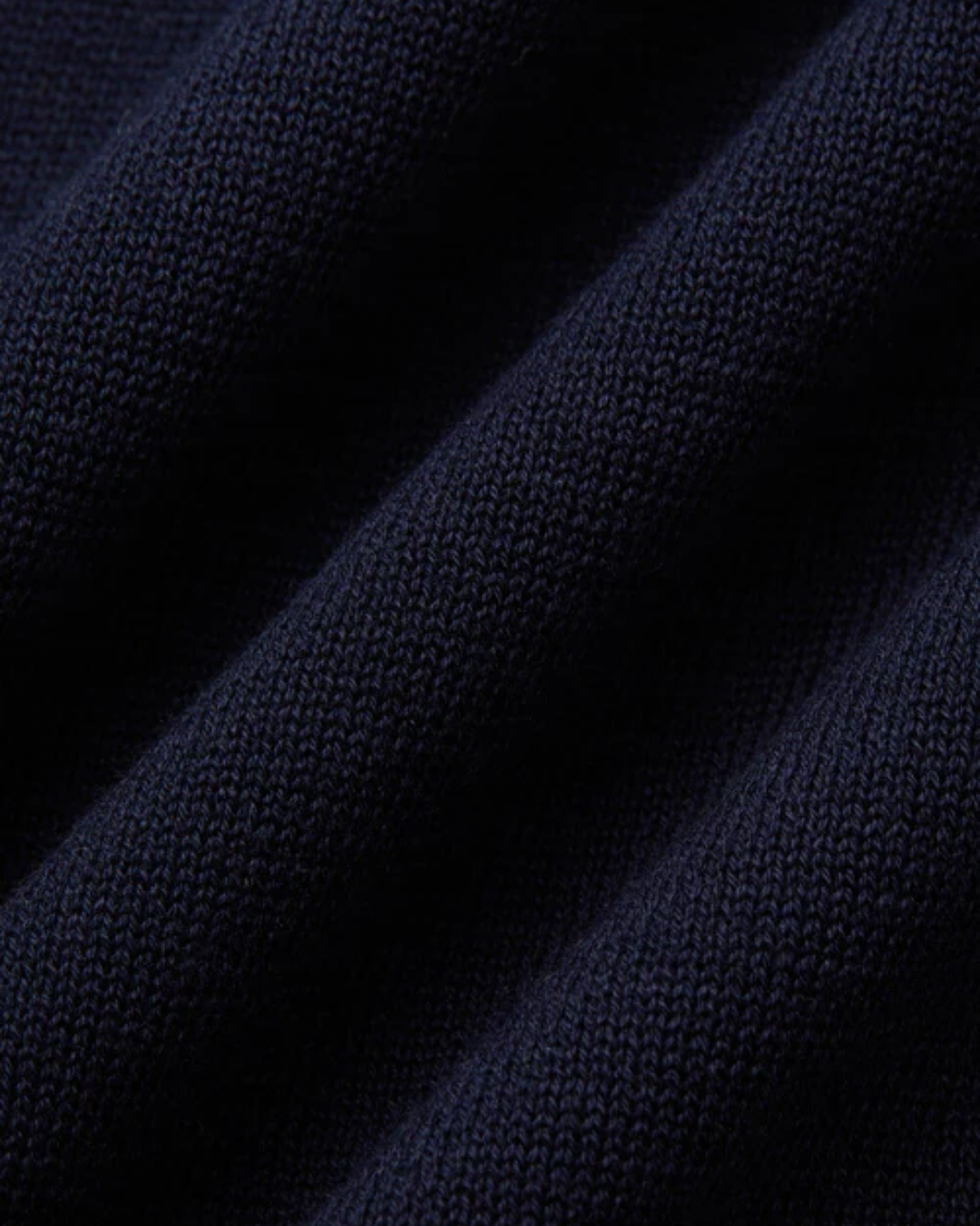 Herren Strickpoloshirt Offener Kragen Minimales Design
