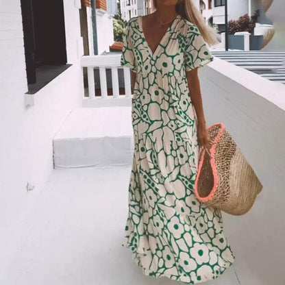 Norvielle Damen Maxikleid Sommerdesign