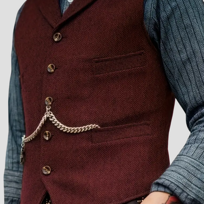 Herren Wollweste Tailored Look Vielseitig