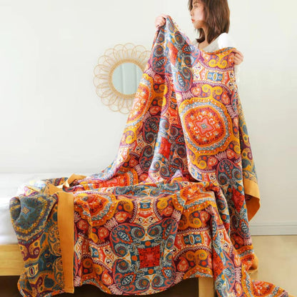 Boho Wendedecke 100% Baumwolle - Norvielle