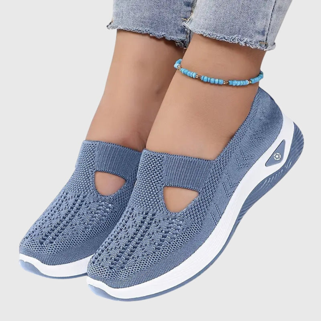 Damen Strick Sneakers Atmungsaktives Material