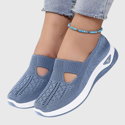 Damen Strick Sneakers Atmungsaktives Material