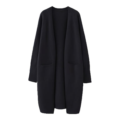 Damen Cardigan Klassisch Langer Stil