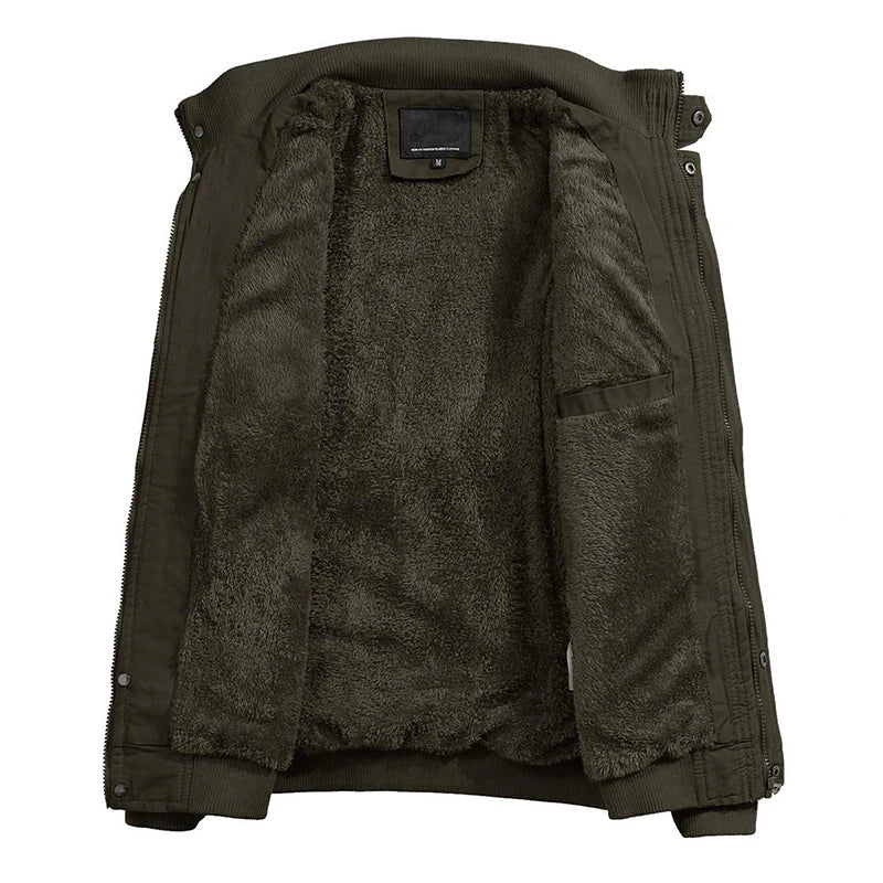 Militärjacke Herren Tough Norvielle Olivgrün