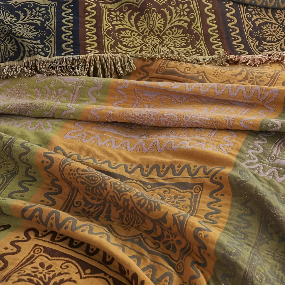Mandala Wurfdecke Quasten Dekor