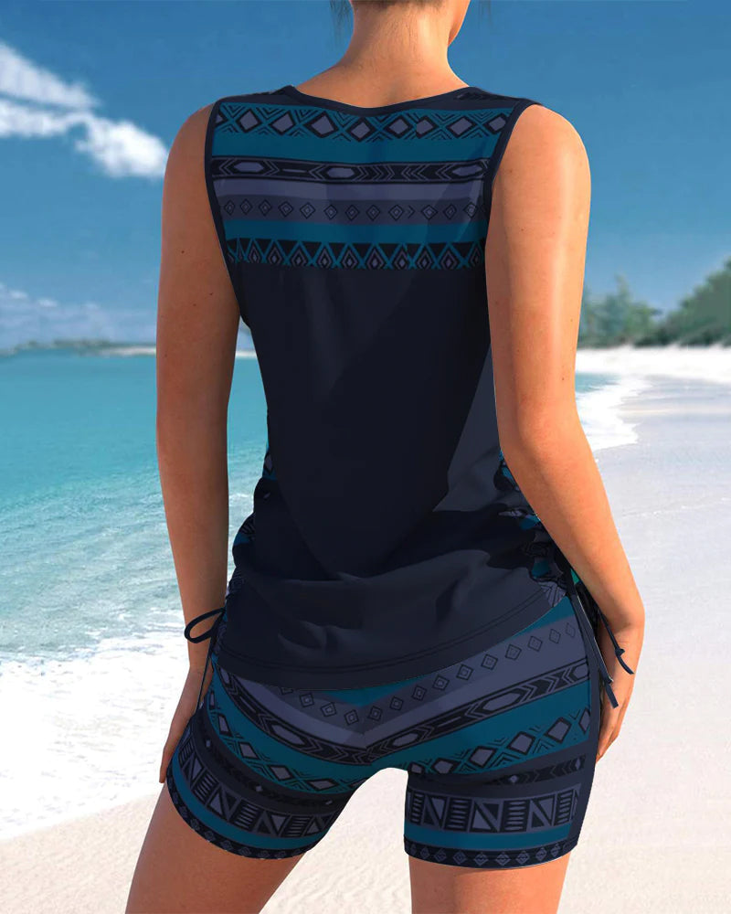 Norvielle Damen Tankini Set Bequem Strand
