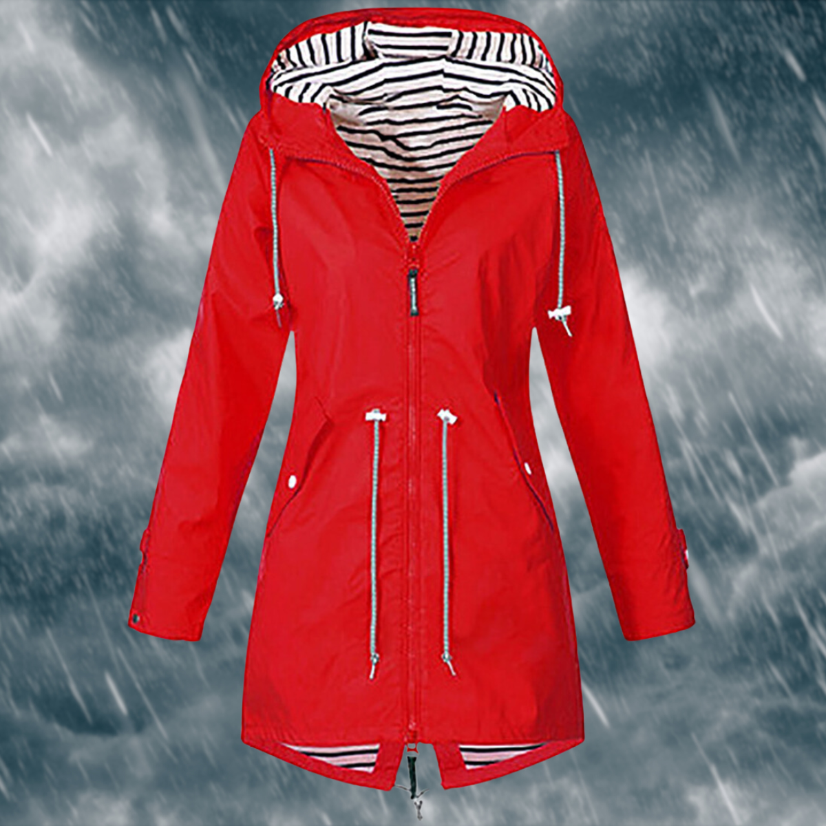 Damen Regenjacke Wasserdicht Norvielle