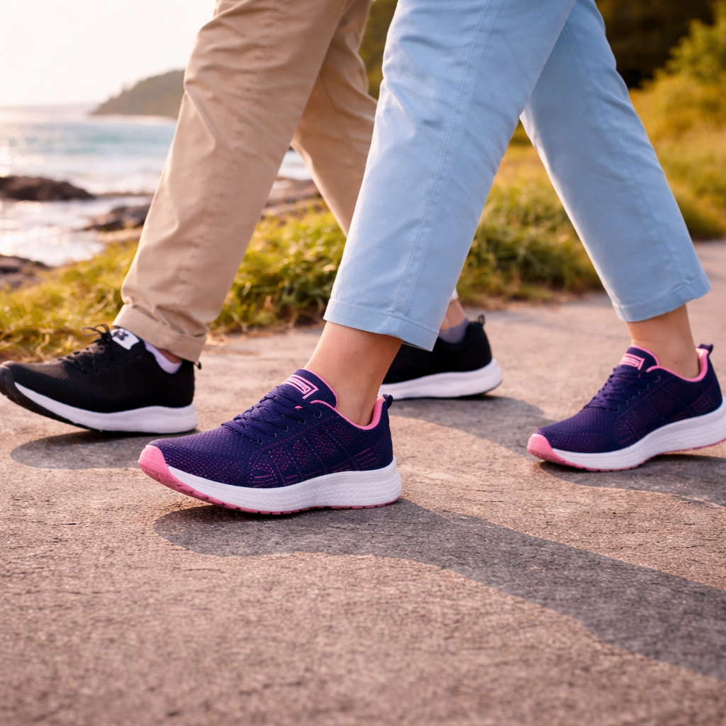 Damen Orthopädische Schuhe Bequem Atmungsaktives Material