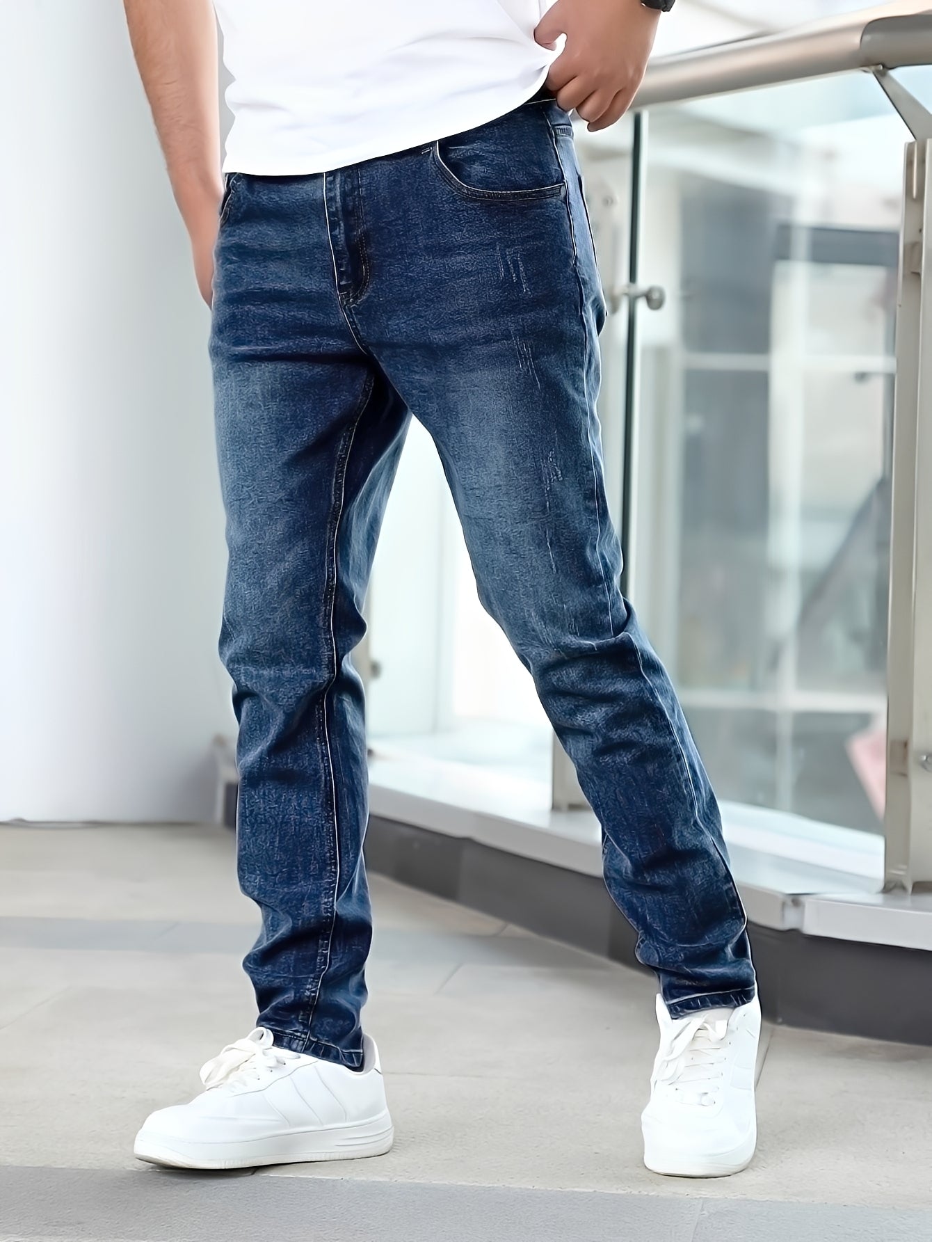 Herren Dehnbare Skinny Jeans Stretch