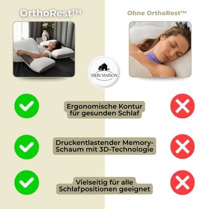 Orthopädisches Nackenkissen Memory-Schaum Atmungsaktiv Ergonomisch