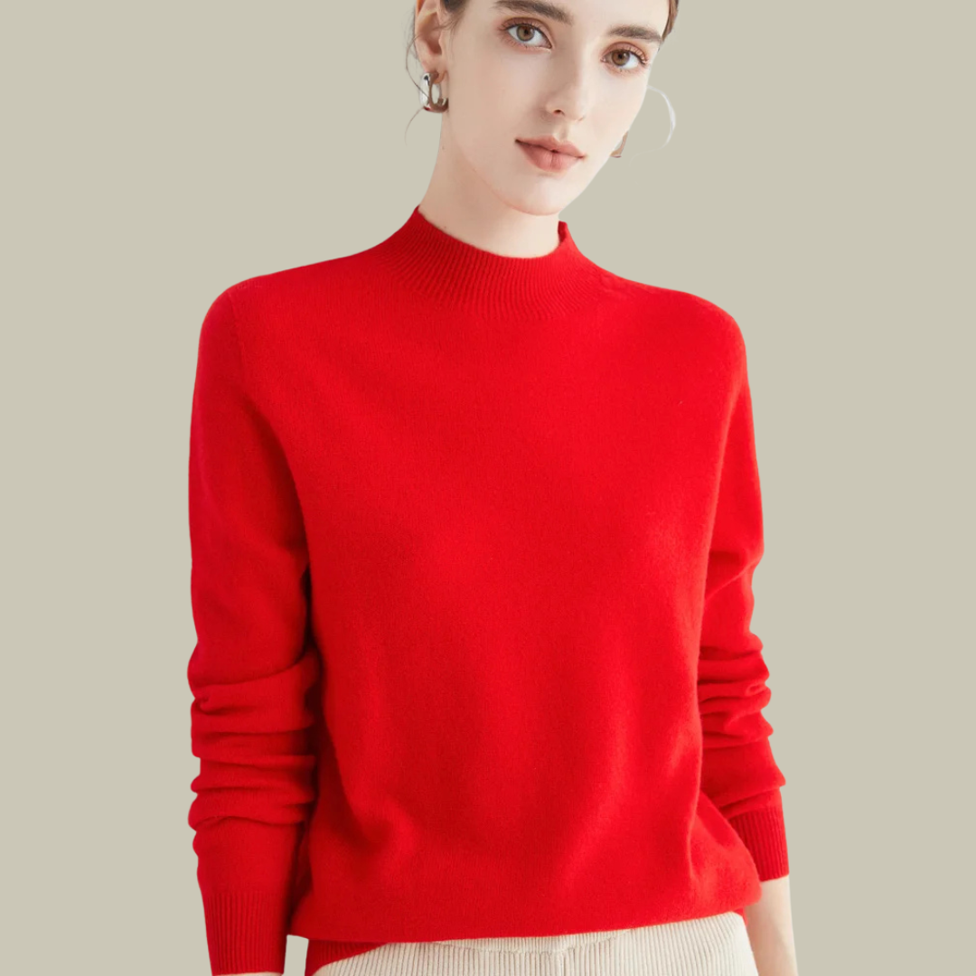 Damen Rollkragenpullover Merinowolle Winter