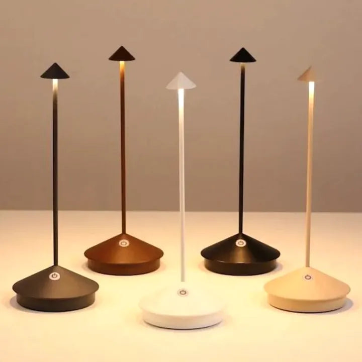 Elegante LED Tischlampe Warmweiß Kabellos Dimmbar