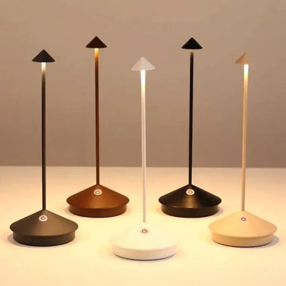 Elegante LED Tischlampe Warmweiß Kabellos Dimmbar