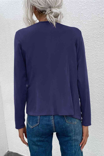 Norvielle Damen Cardigan Offen Reißverschluss Taschen Beige