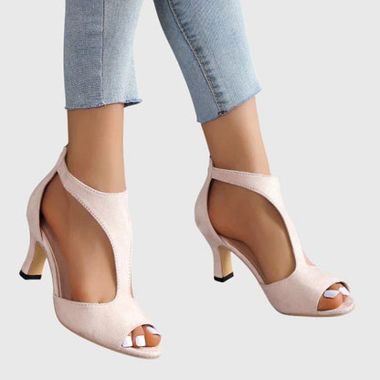 Damen Sandaletten Offene Zehenpartie Frühling Cutout