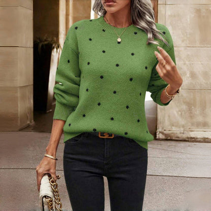 Lilah Damen Strickpullover Gepunktet