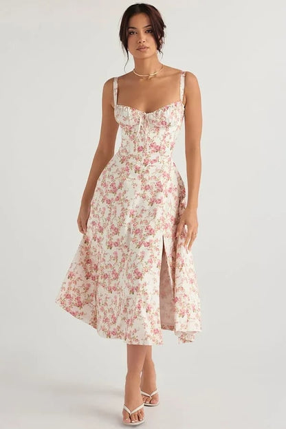 Damen Bustier-Sommerkleid Elegant Figurschmeichelnd - Norvielle