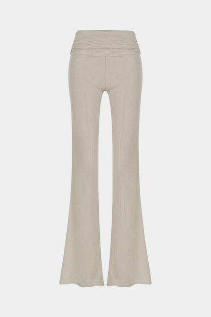 Damen Zweiteiler-Set Wickel- Flared-Hose Elegantes