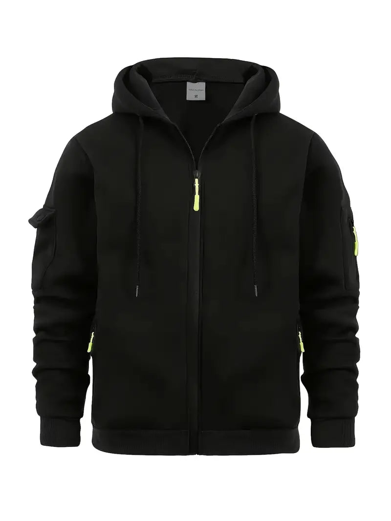 Janosch Herren Hoodie Full-Zip mit Taschen Modern
