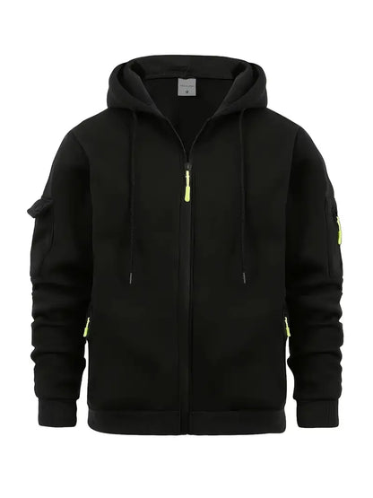 Janosch Herren Hoodie Full-Zip mit Taschen Modern