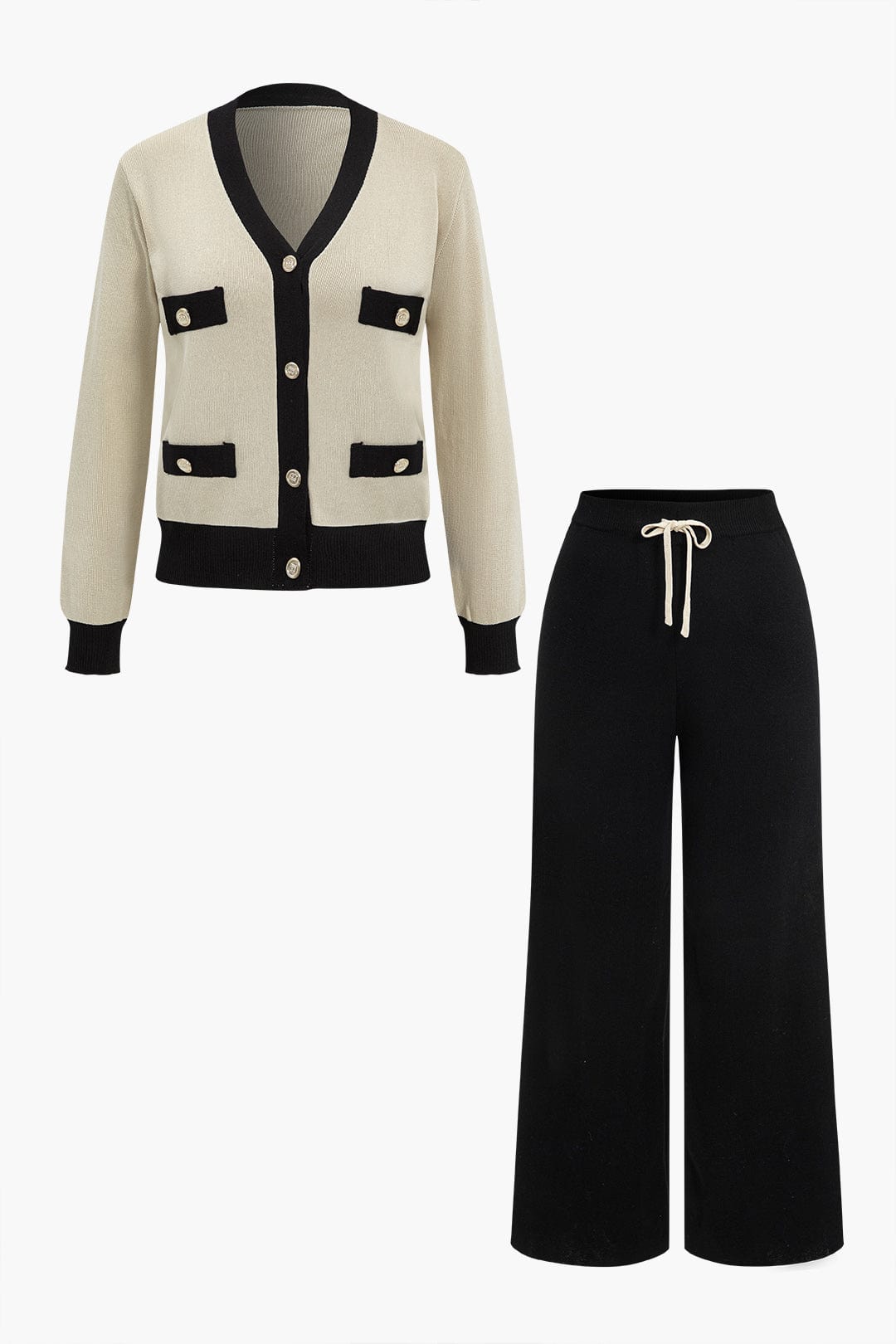 Lorelei Damen Strick-Set Cardigan und weite Hose - Norvielle