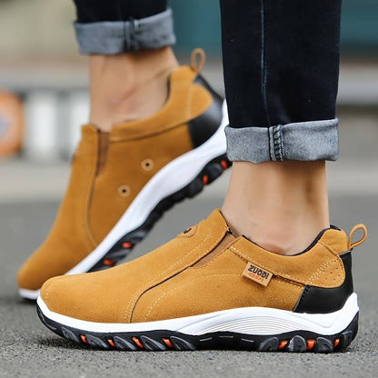 Norvielle Herren Orthopädische Sneaker Rutschfest Komfort Schwarz - Norvielle