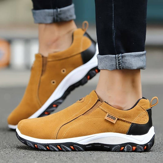 Norvielle Herren Orthopädische Sneaker Rutschfest Komfort Schwarz - Norvielle