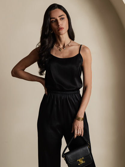 Norvielle Damen Seiden-Camisole Spaghettiträger