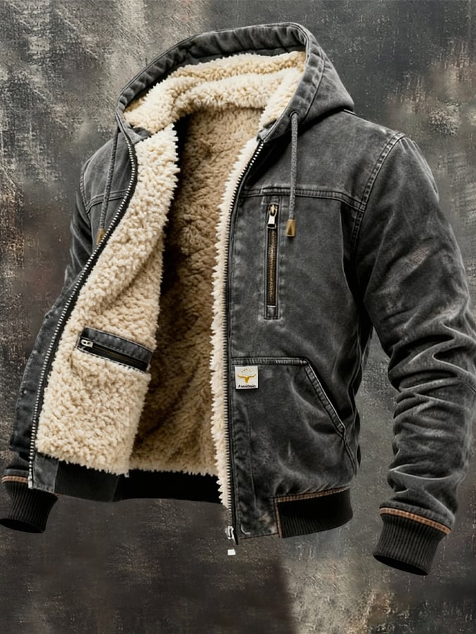 Thermische Jacke Damen Herren Wärmeisolierend Schwarz - Norvielle