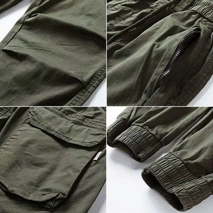 Norvielle Herren Cargo-Hose Stretchig mit Taschen