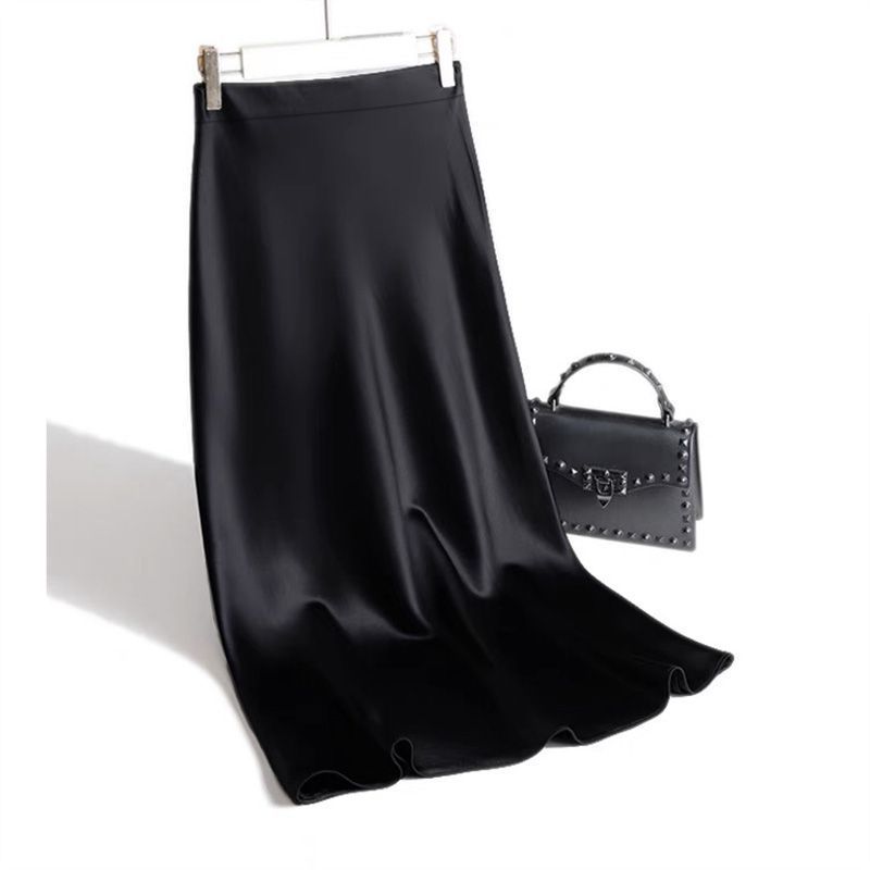 A-line Satin Skirt by Elarova