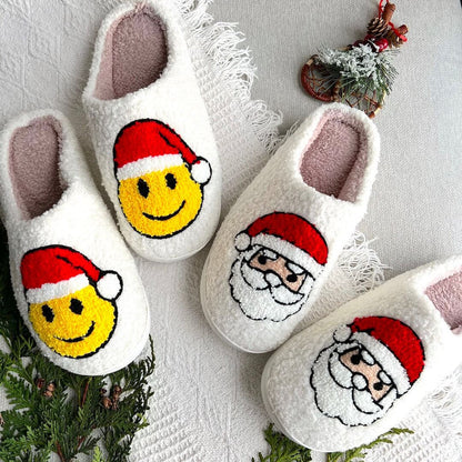 Weihnachtspantoffeln Warme Schlappen Antirutschsohle Festlich kann zu