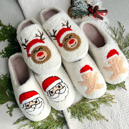Weihnachtspantoffeln Warme Schlappen Antirutschsohle Festlich kann zu