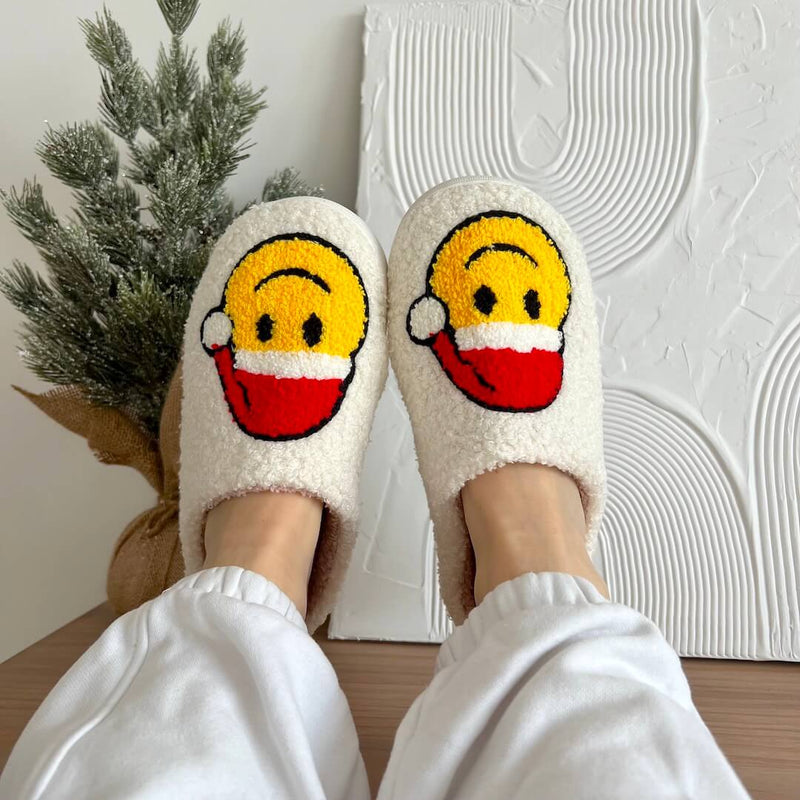 Weihnachtspantoffeln Warme Schlappen Antirutschsohle Festlich kann zu