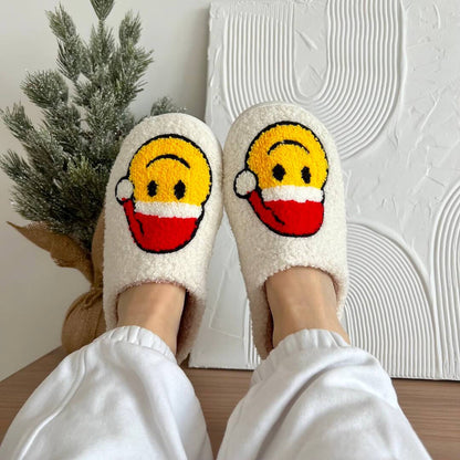 Weihnachtspantoffeln Warme Schlappen Antirutschsohle Festlich kann zu