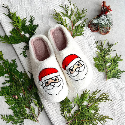 Weihnachtspantoffeln Warme Schlappen Antirutschsohle Festlich kann zu