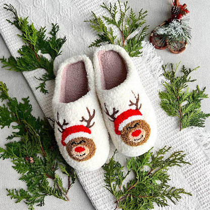 Weihnachtspantoffeln Warme Schlappen Antirutschsohle Festlich kann zu - Norvielle
