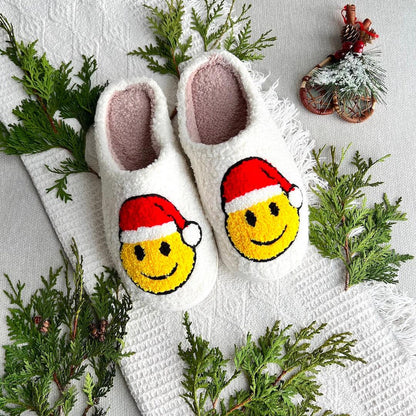 Weihnachtspantoffeln Warme Schlappen Antirutschsohle Festlich kann zu