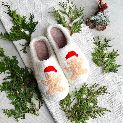 Weihnachtspantoffeln Warme Schlappen Antirutschsohle Festlich kann zu